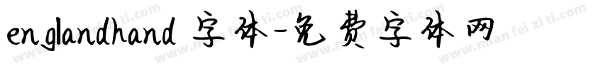 englandhand 字体字体转换